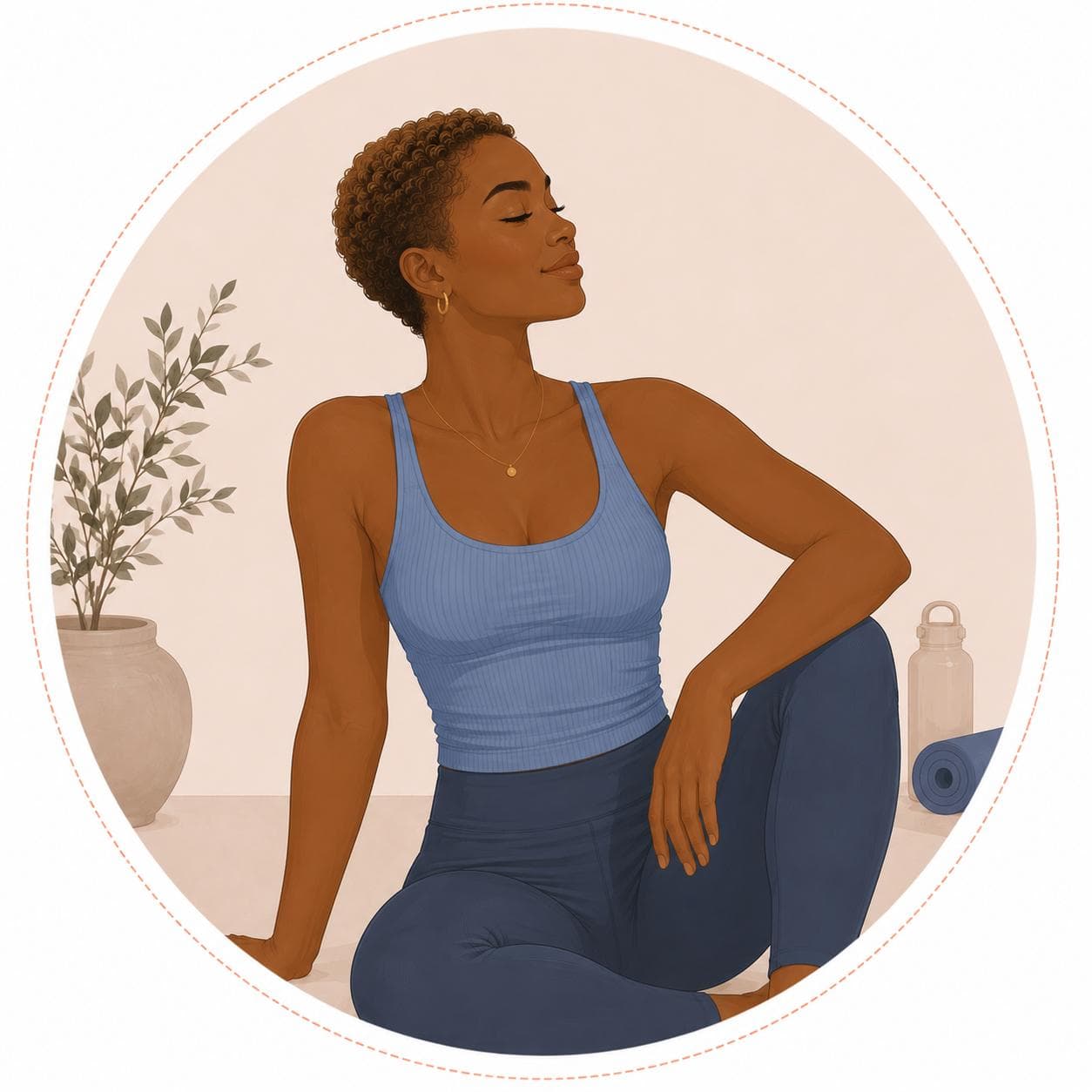 Illustration d'une femme pour le retour du cycle